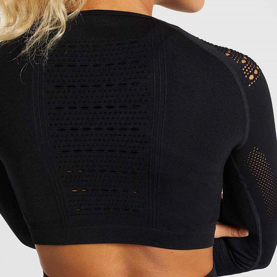 Flawless Knit Energy Seamless Crop Top