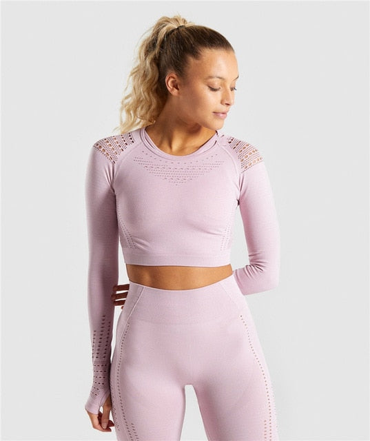 Flawless Knit Energy Seamless Crop Top