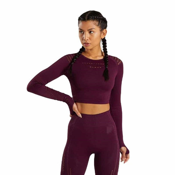 Flawless Knit Energy Seamless Crop Top